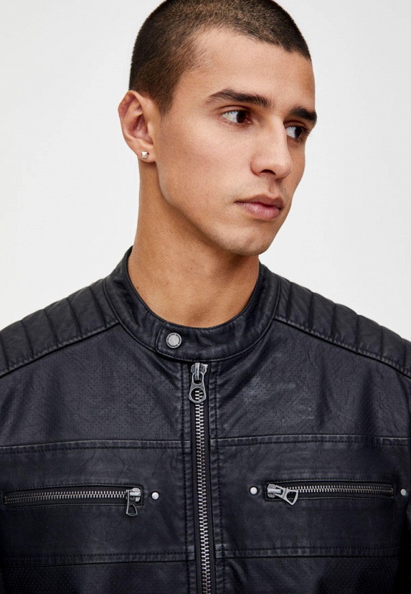 

Куртка кожаная Pull&Bear, Черный