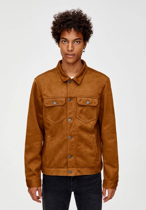 

Куртка кожаная Pull&Bear, Коричневый