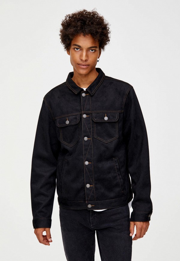 

Куртка кожаная Pull&Bear, Черный