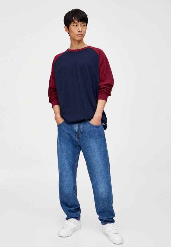 

Лонгслив Pull&Bear, Синий
