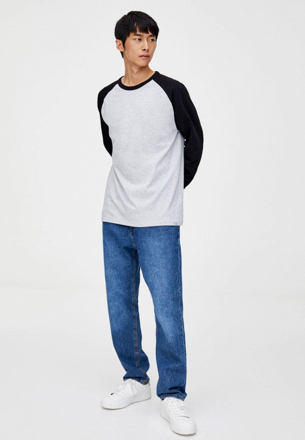 

Лонгслив Pull&Bear, Серый