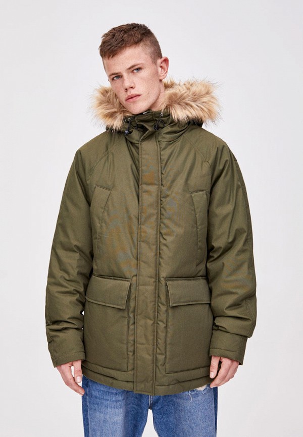 

Куртка утепленная Pull&Bear, Хаки