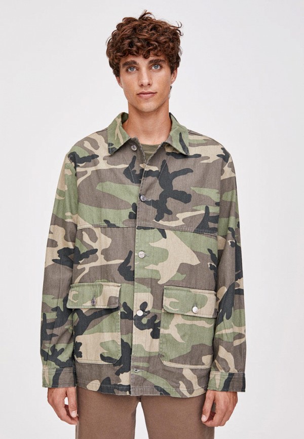

Куртка джинсовая Pull&Bear, Хаки