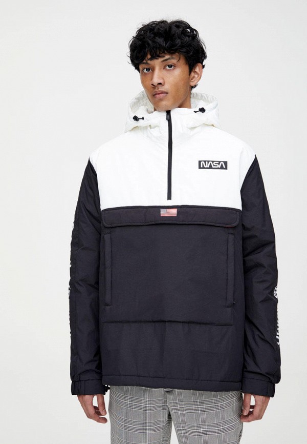 

Куртка утепленная Pull&Bear, Черный, NASA