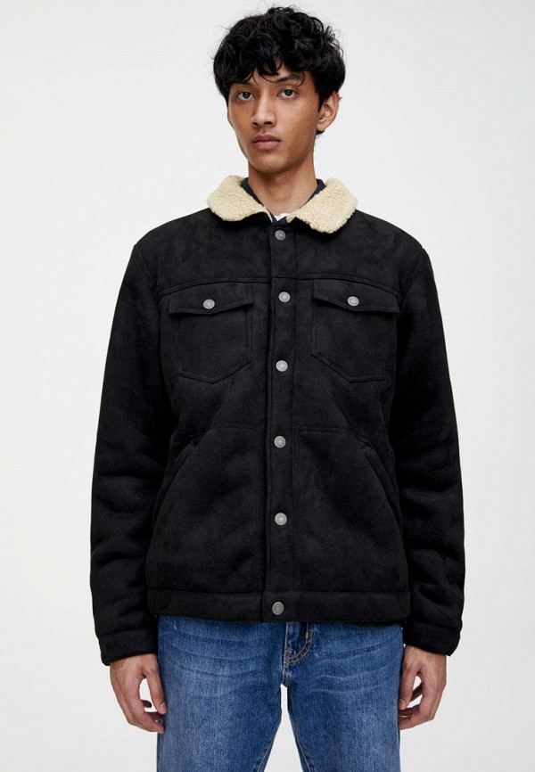 

Дубленка Pull&Bear, Черный