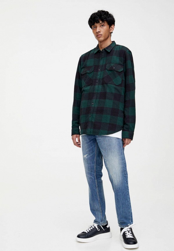 

Рубашка Pull&Bear, Зеленый