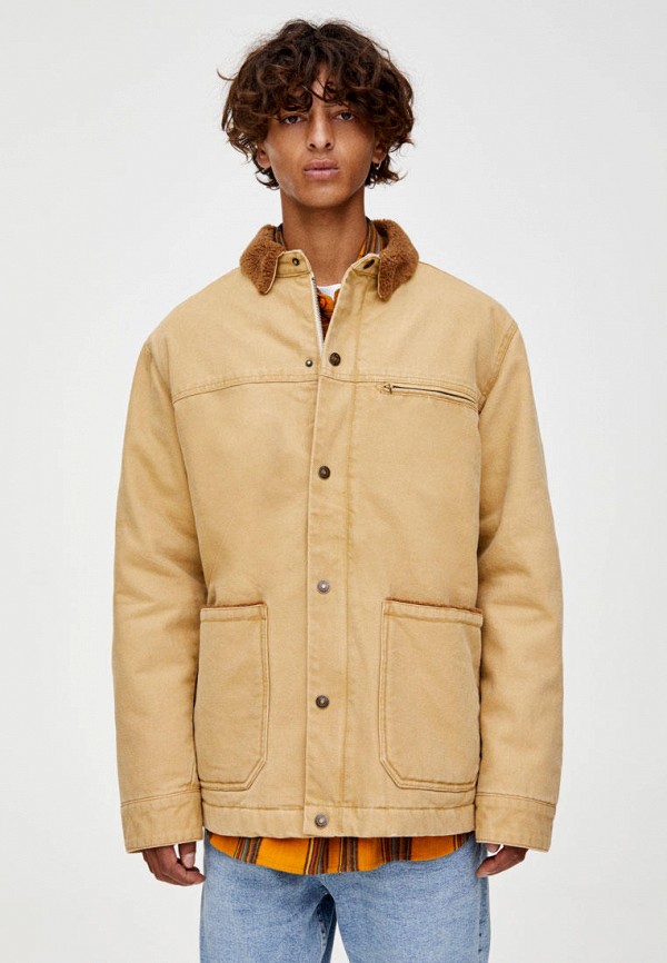 

Куртка джинсовая Pull&Bear, Бежевый
