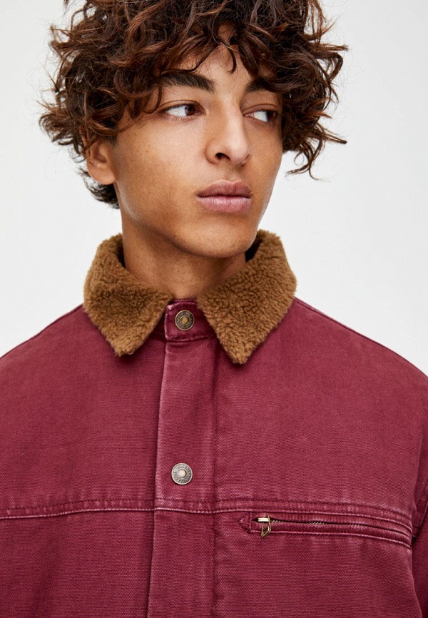 

Куртка джинсовая Pull&Bear, Бордовый