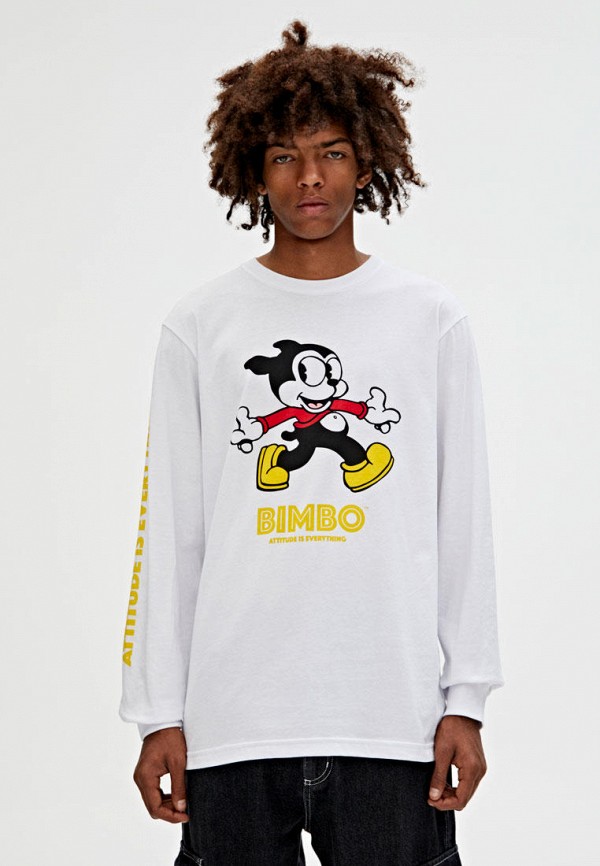 

Лонгслив Pull&Bear, Белый