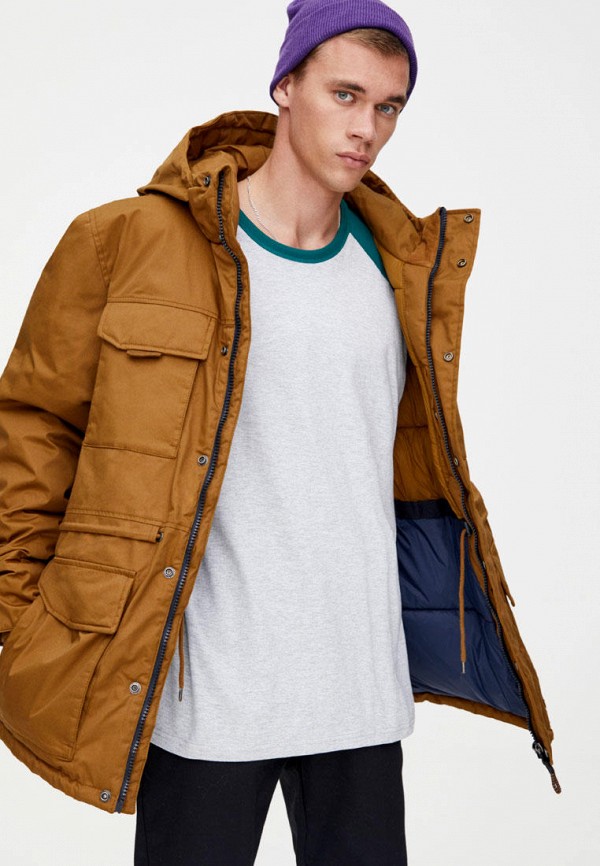 

Куртка утепленная Pull&Bear, Коричневый