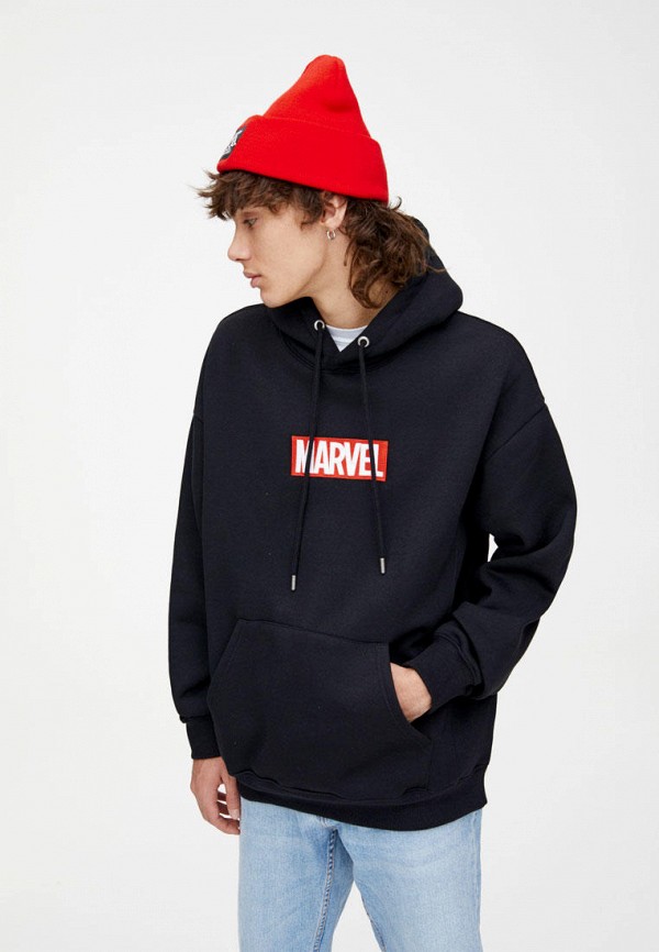 

Худи Pull&Bear, Черный, MARVEL