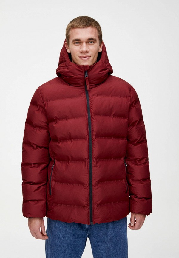 

Куртка утепленная Pull&Bear, Бордовый