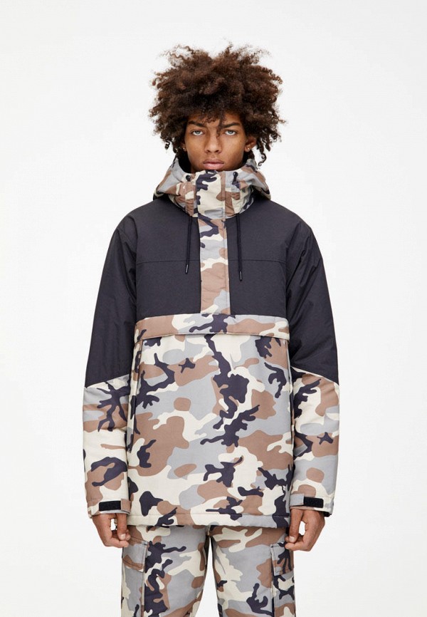 

Куртка утепленная Pull&Bear, Разноцветный