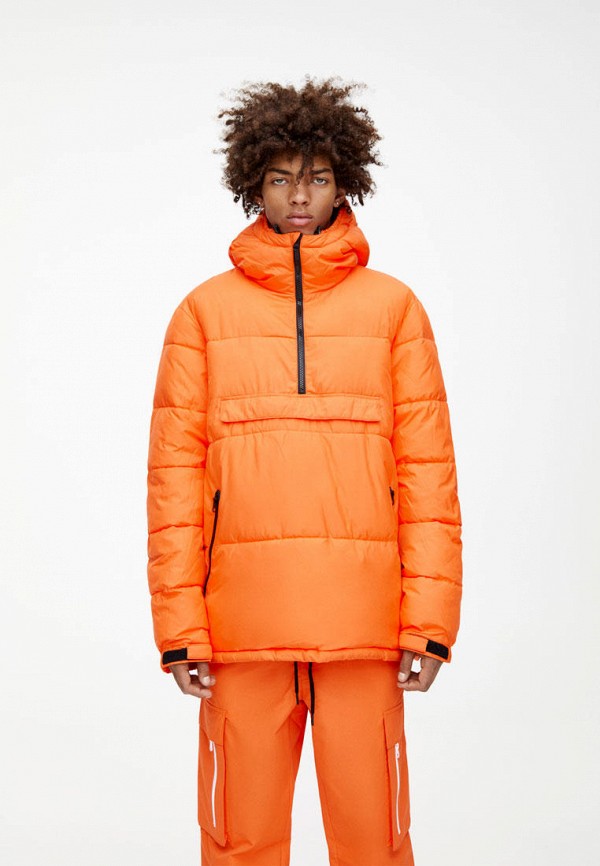 

Куртка утепленная Pull&Bear, Оранжевый