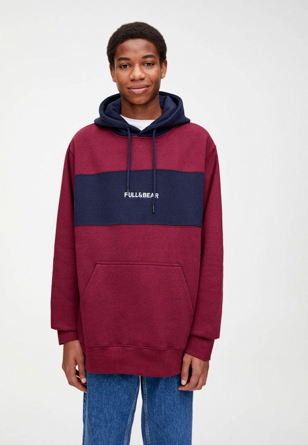 

Худи Pull&Bear, Бордовый