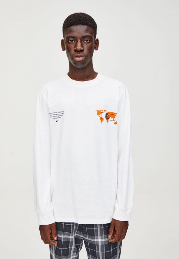 

Лонгслив Pull&Bear, Белый