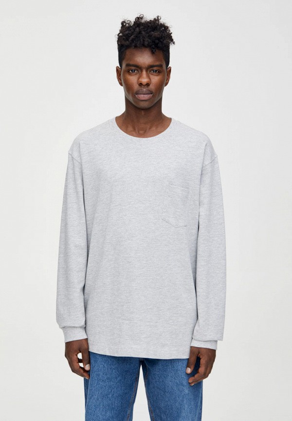 

Лонгслив Pull&Bear, Серый