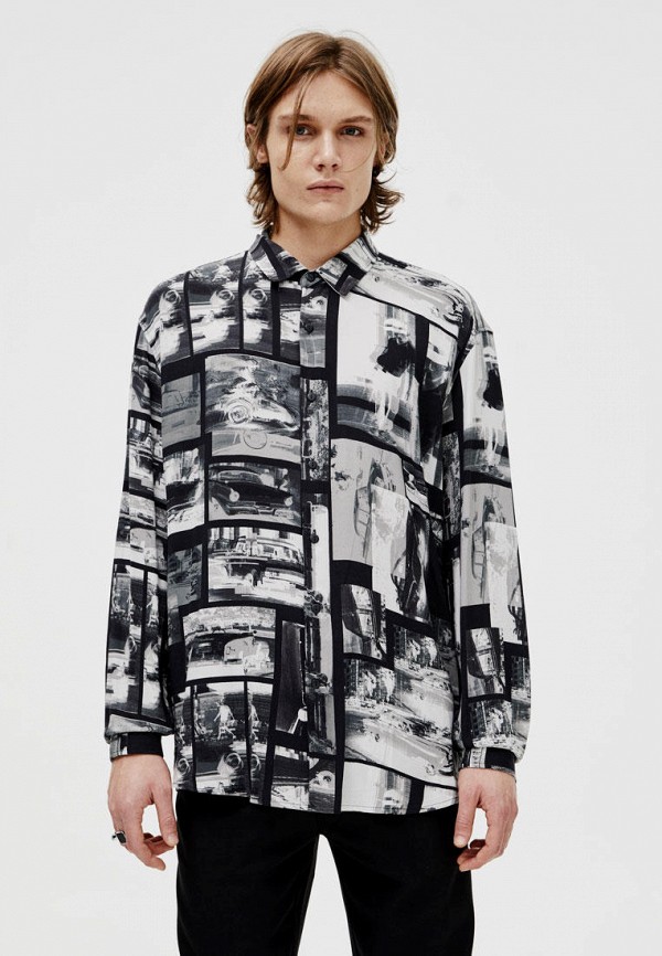 

Рубашка Pull&Bear, Серый