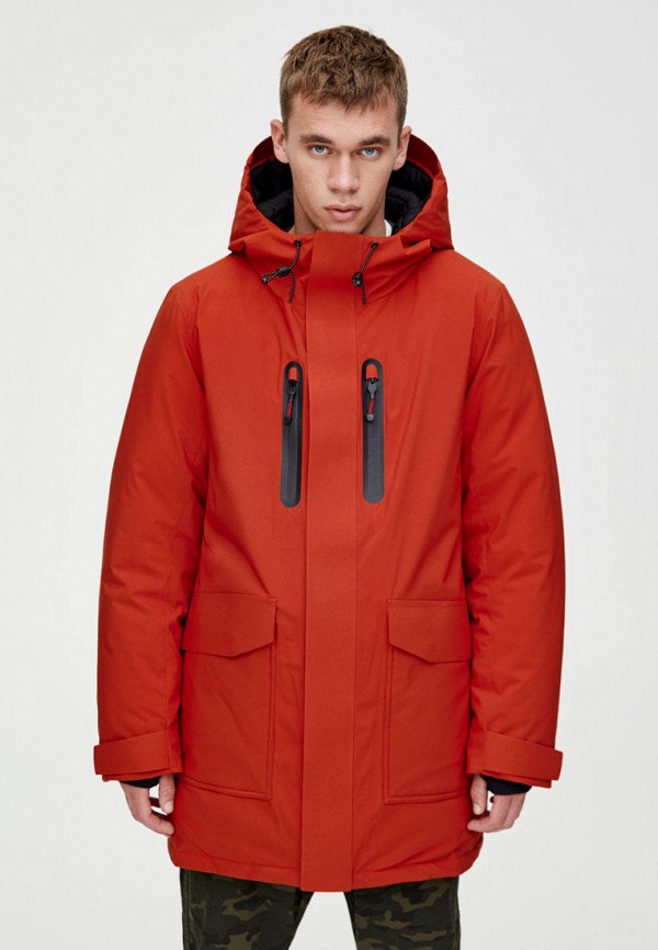 

Куртка утепленная Pull&Bear, Красный
