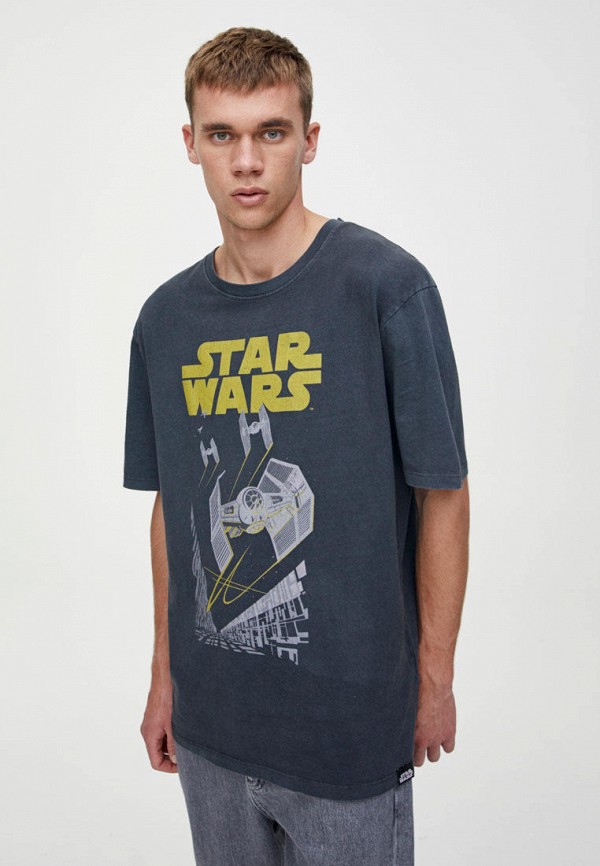

Футболка Pull&Bear, Серый, STAR WARS
