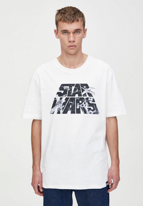 

Футболка Pull&Bear, Белый, DISNEY