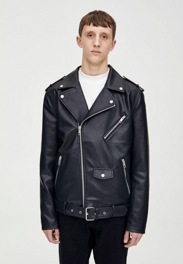 

Куртка кожаная Pull&Bear, Черный