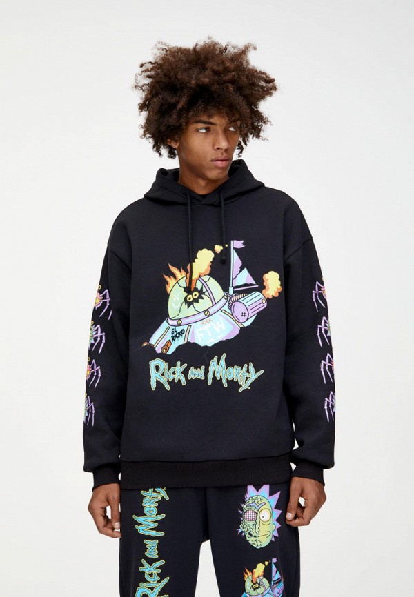 

Худи Pull&Bear, Черный, RICK & MORTY