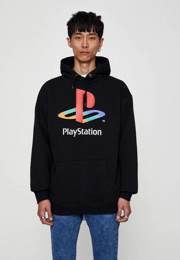 

Худи Pull&Bear, Черный, PLAY STATION