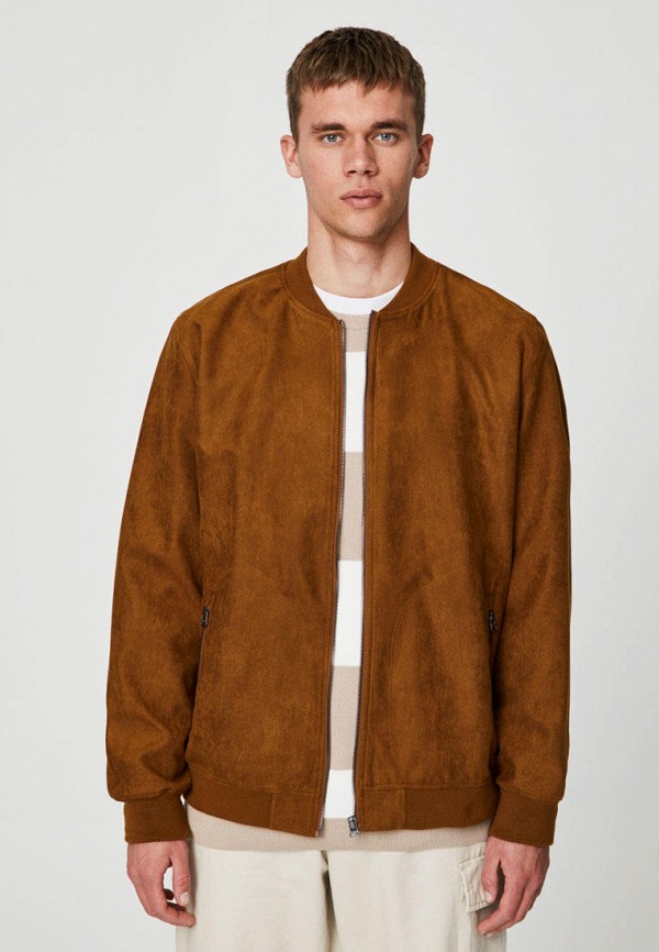 

Куртка кожаная Pull&Bear, Коричневый