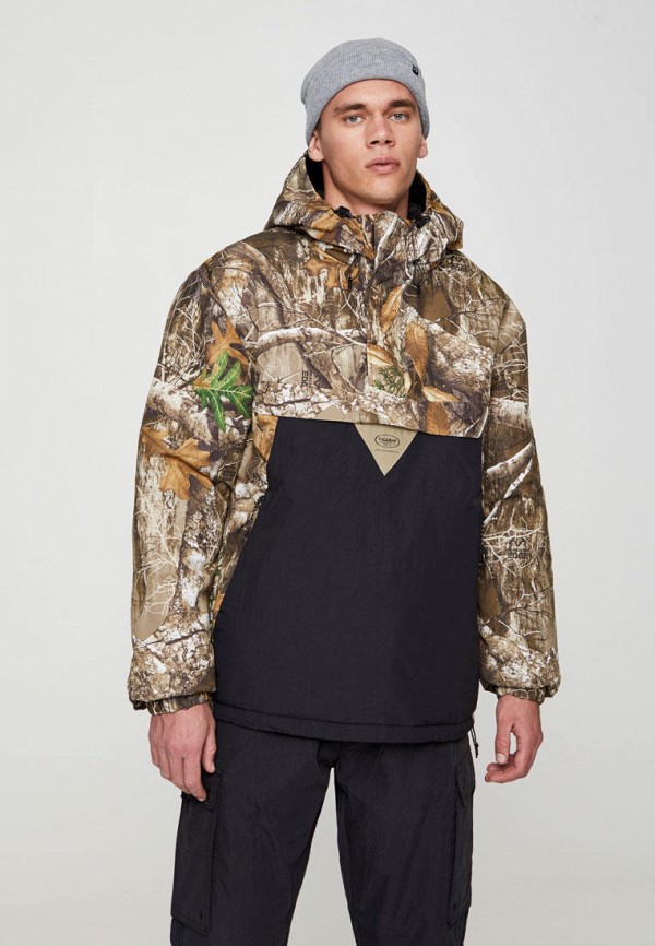 

Куртка утепленная Pull&Bear, Хаки, REALTREE