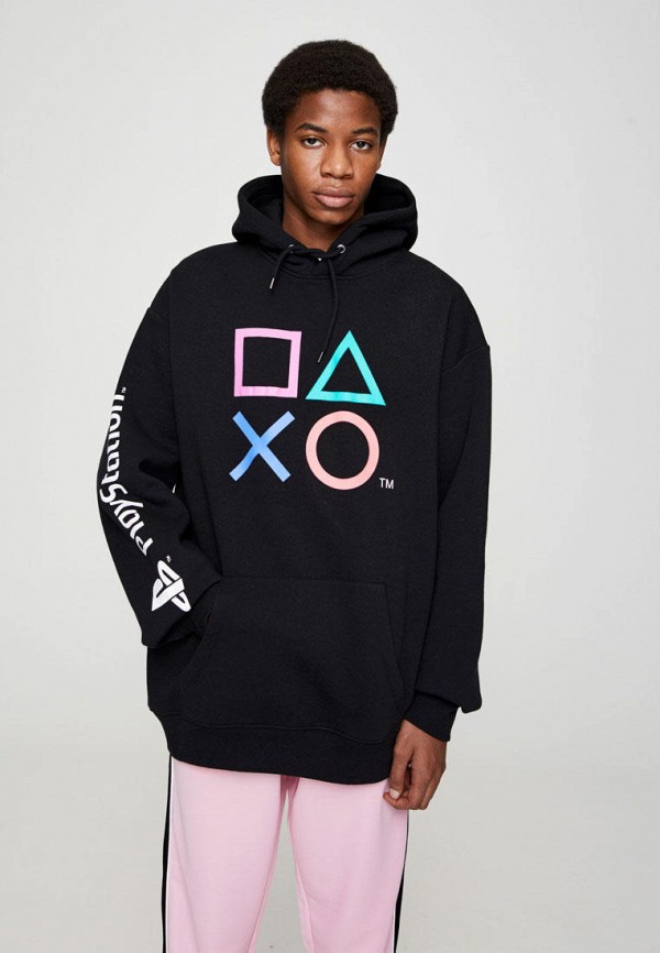 

Худи Pull&Bear, Черный, PLAY STATION