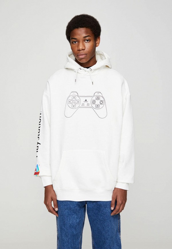 

Худи Pull&Bear, Белый, PLAY STATION