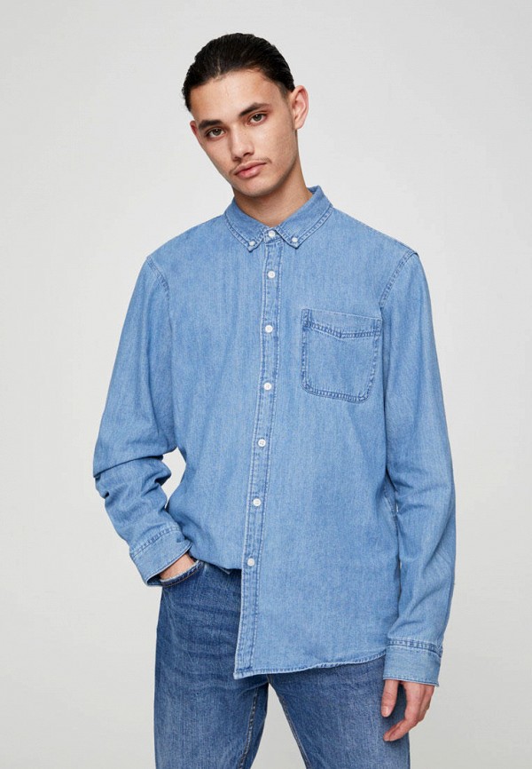 

Рубашка джинсовая Pull&Bear, Голубой