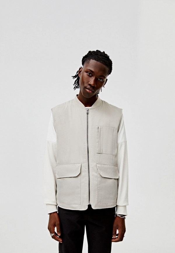 

Жилет Pull&Bear, Бежевый