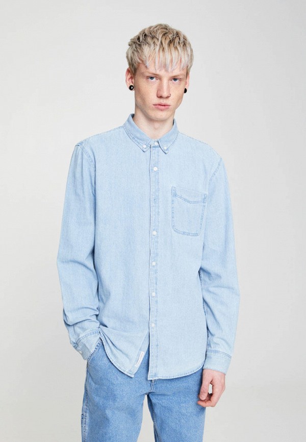 

Рубашка джинсовая Pull&Bear, Голубой