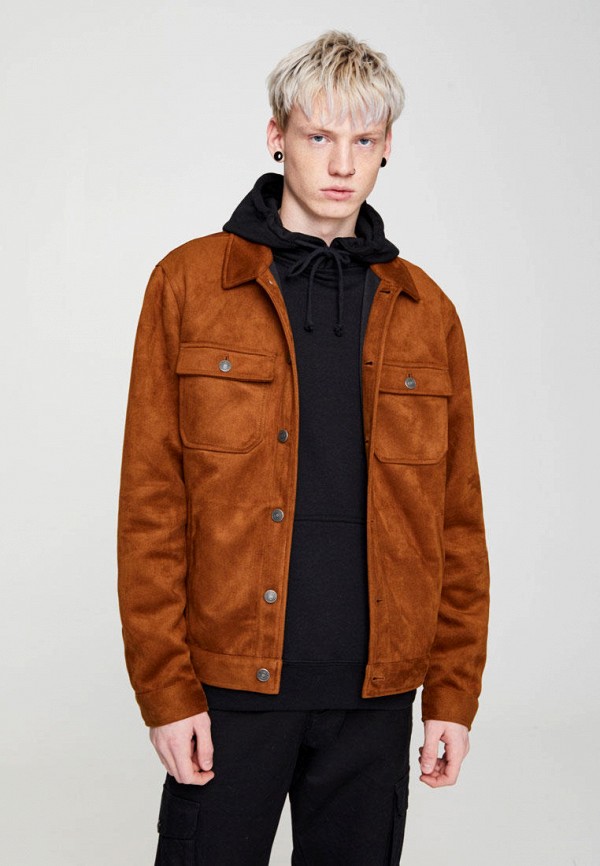 

Куртка кожаная Pull&Bear, Коричневый
