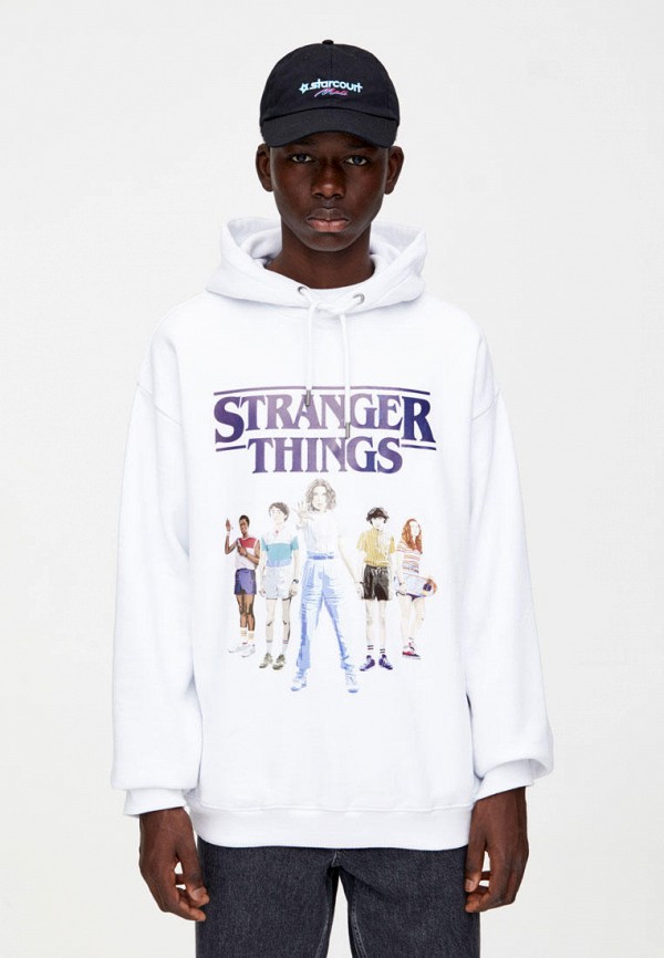 

Худи Pull&Bear, Белый, STRANGER THINGS 3