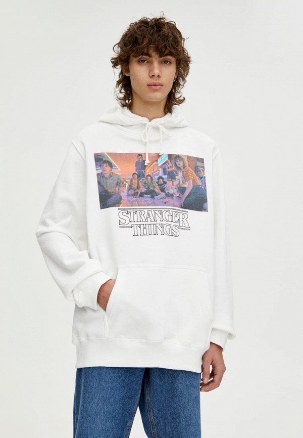 

Худи Pull&Bear, Белый, STRANGER THINGS 3