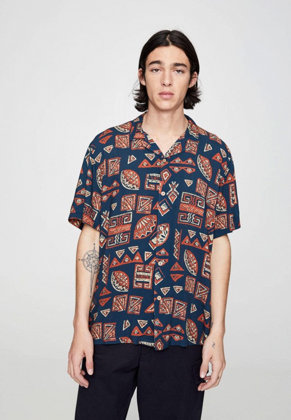 

Рубашка Pull&Bear, Синий