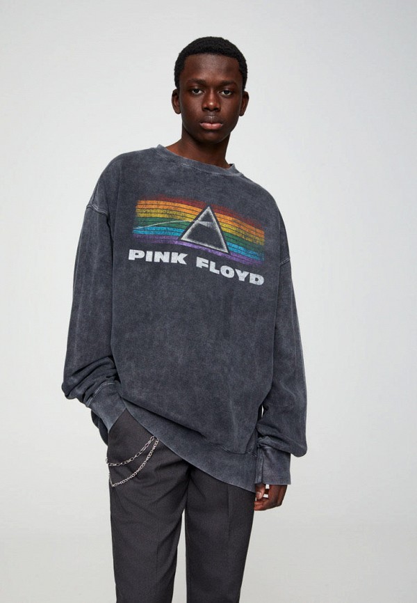 

Свитшот Pull&Bear, Серый, PINK FLOYD