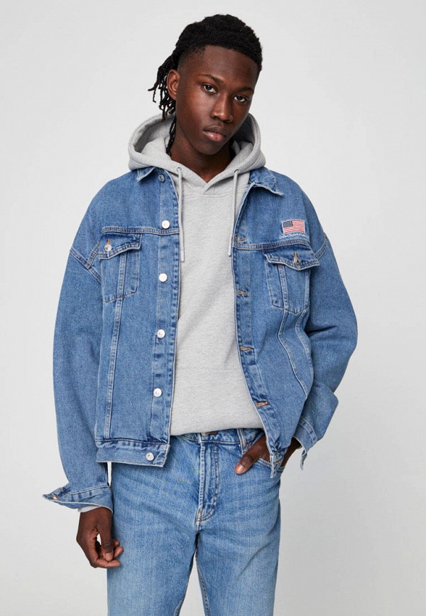 

Куртка джинсовая Pull&Bear, Синий, NASA
