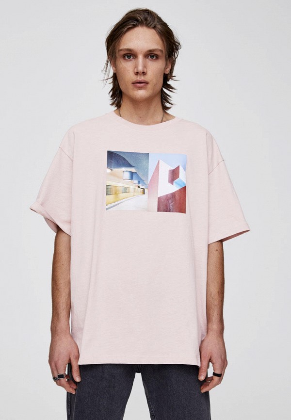 

Футболка Pull&Bear, Розовый