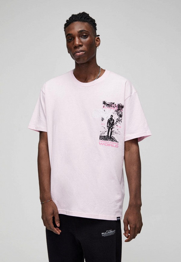 

Футболка Pull&Bear, Розовый