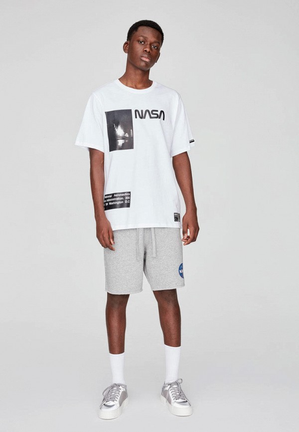 

Футболка Pull&Bear, Белый, NASA