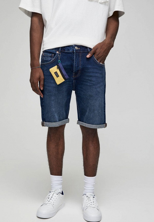 

Шорты джинсовые Pull&Bear, Синий, Join life