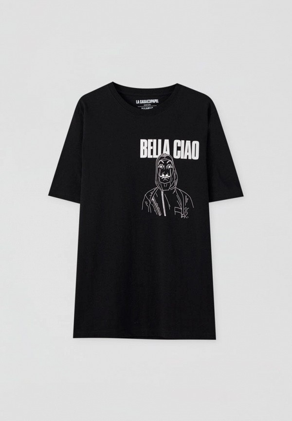 

Футболка Pull&Bear, Черный, LA CASA DE PAPEL, Join Life