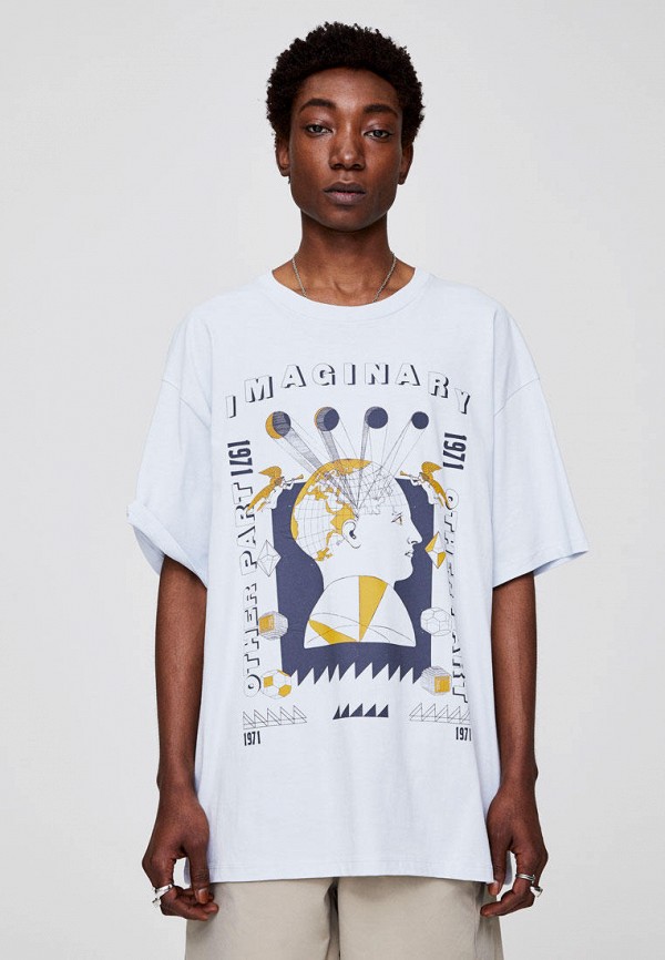 

Футболка Pull&Bear, Голубой