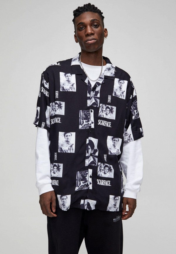 

Рубашка Pull&Bear, Черный, SCARFACE