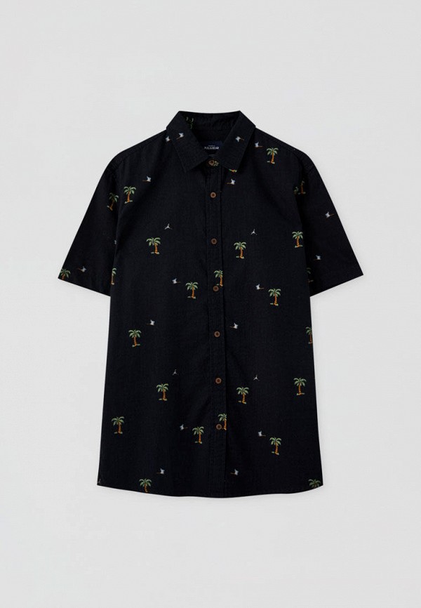 

Рубашка Pull&Bear, Черный, Join Life