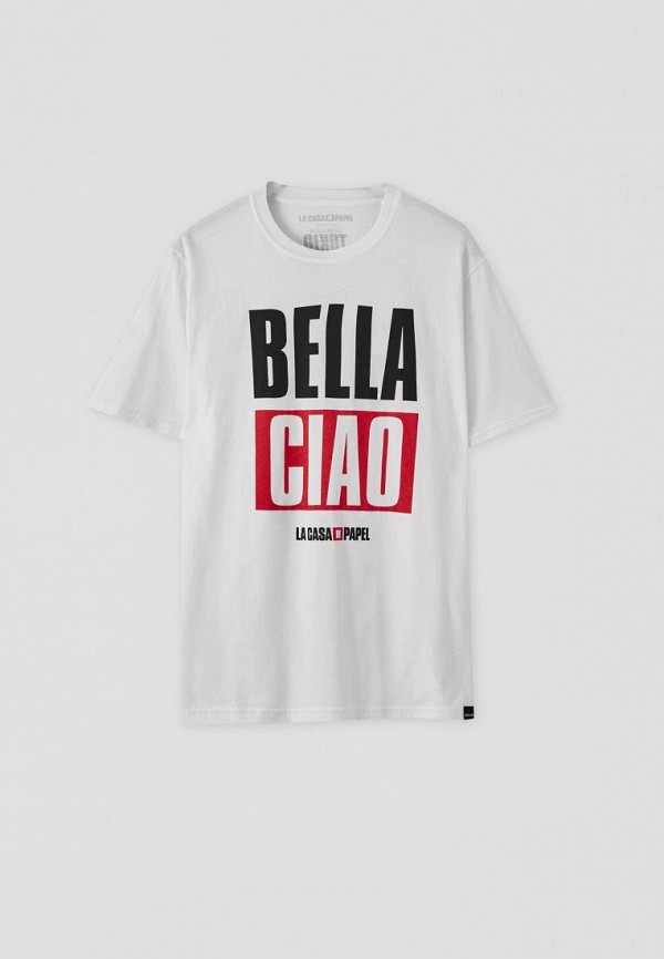 

Футболка Pull&Bear, Белый, LA CASA DE PAPEL, Join Life